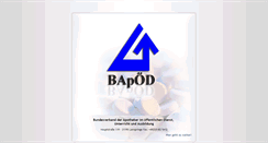 Desktop Screenshot of bapoed.de